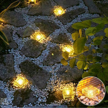 Load image into Gallery viewer, Solar-powered Glass Brick Path Light - Heavy Duty Outdoor Lights!
