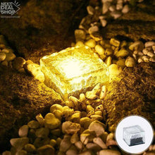 Load image into Gallery viewer, Solar-powered Glass Brick Path Light - Heavy Duty Outdoor Lights!