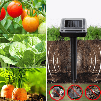 Solar-powered Pest Repeller - Say Goodbye To Moles!