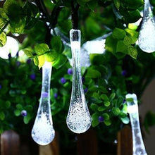 Load image into Gallery viewer, Solar-powered Raindrop String Lights